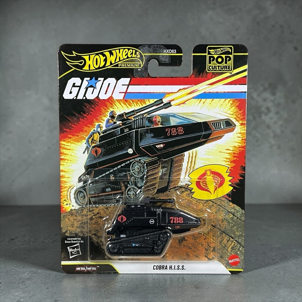 2026 Hot Wheels Premium Pop Culture GI Joe ARAH Cobra H.I.S.S. Tank Diecast HISS